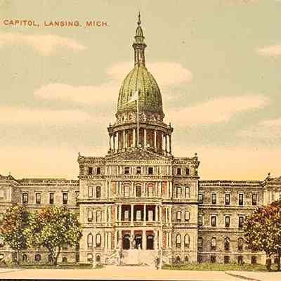 State Capitol, Lansing, Mich., Postcard