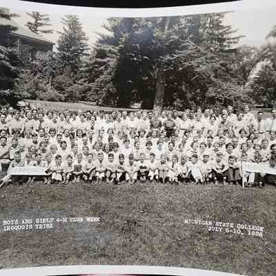Michigan State College Boys and Girls 4-H Club Week Iroquois Tribe Photo