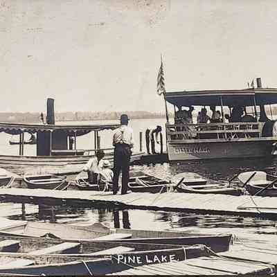 Pine Lake RPPC by Walter