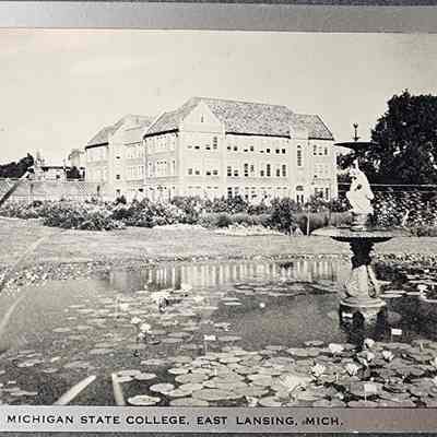 Campus View, Michigan State College, East Lansing, Mich. Postcard
