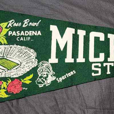 Michigan State Rose Bowl 1956 Pennant