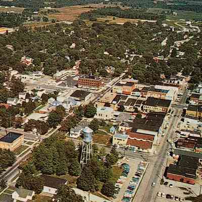 Clare, Michigan, Aerial Postcard