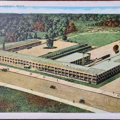 Durant Plant, Lansing, Mich. Postcard
