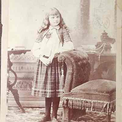 Portrait of a Girl Cabinet Card by Cheney