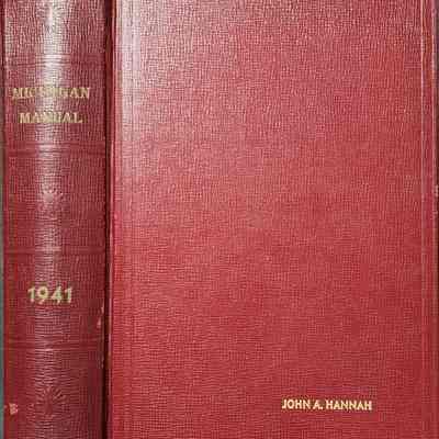 Michigan Manual 1941 from Hannah Library