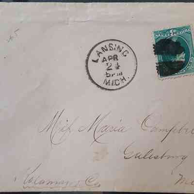 Lansing, Mich., Time Postmark, Postal Cover
