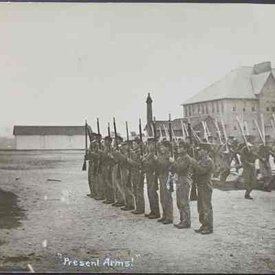 Present Arms! Industrial School RPPC