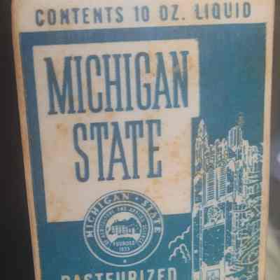 Michigan State Creamery Pasteurized Homogenized Milk Carton