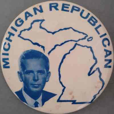 Michigan Republican Milliken Button