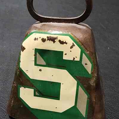 Michigan State Decal Cow Bell