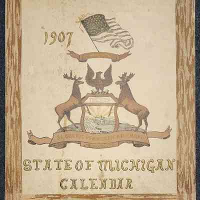 State of Michigan Calendar 1907