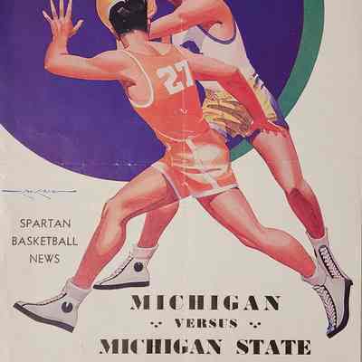 Michigan State vs. Michigan 1946 Basketball Program