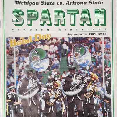 Michigan State Band Day 1985 Program vs. Arizona State