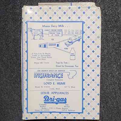 Leslie, Michigan, Advertising Book Cover