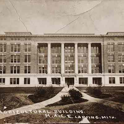 Agricultural Building, M.A.C., RPPC by Pesha