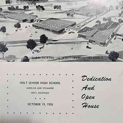 Holt Senior High School Dedication and Open House Program, 1958