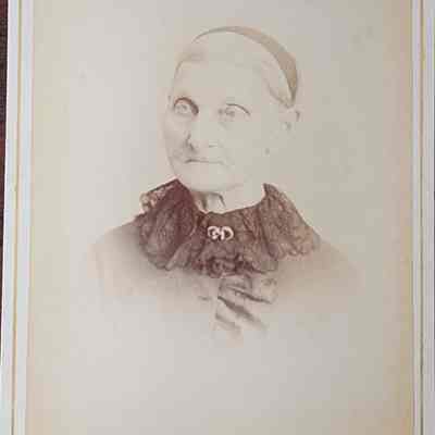 Portrait of a Woman Cabinet Card by Cheney