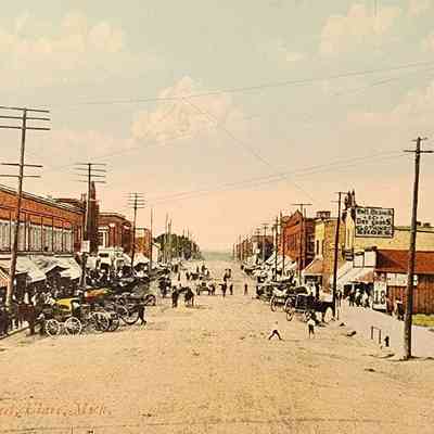 McEwan Street, Clare, Mich., Postcard