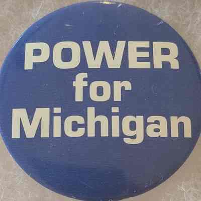 Power for Michigan Button