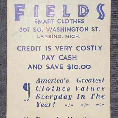 Fields Smart Clothes Advertising Notepad