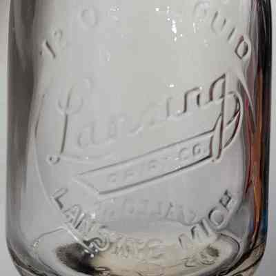 Lansing Dairy Co. Embossed 12 oz Jar