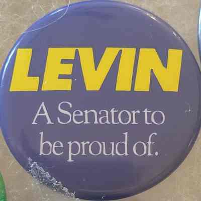Levin A Senator to be proud of Button