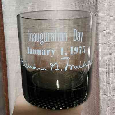 Milliken Inauguration Glass, 1975