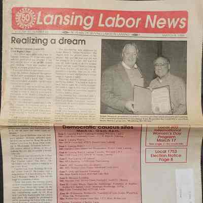 Lansing Labor News, March 8, 1996
