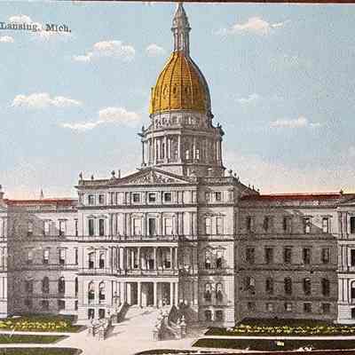 State Capitol, Lansing, Mich. Postcard