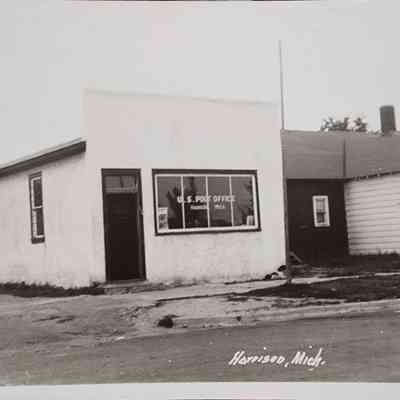 Harrison, Mich., Post Office, RPPC