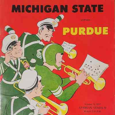 Michigan State Band Day 1957 Program vs. Purdue