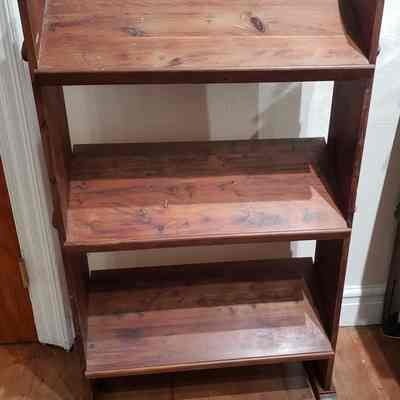 BOOK RACK, CEDAR