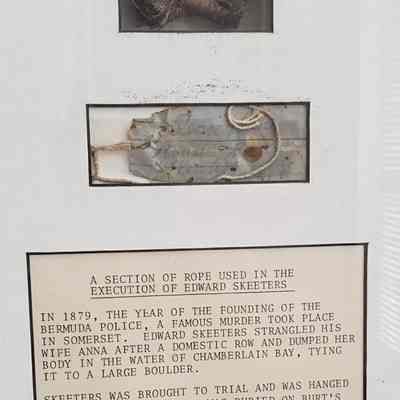 ROPE, SECTION OF ROPE USED TO HANG EDWARD SKEETERS