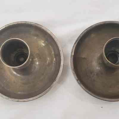 MINIATURE CANDLE STICK HOLDERS, 2