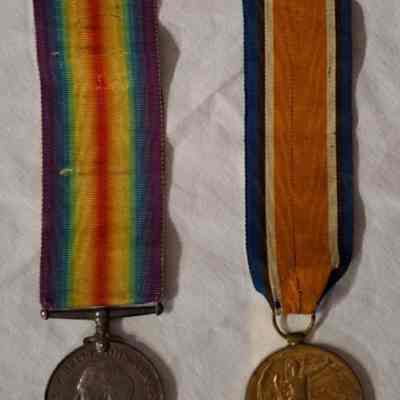 MEDALS, BRITISH WAR MEDAL AND THE VICTORY MEDAL