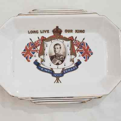CHINA TRAY FOR CORONATION OF KING EDWARD VIII
