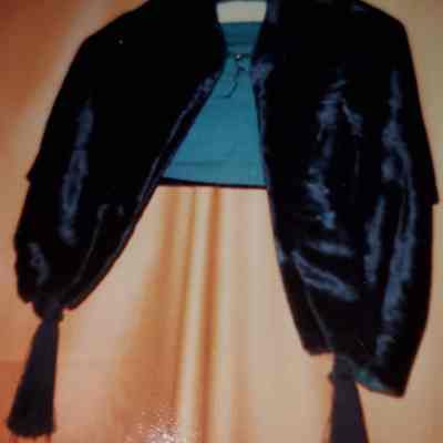 Black Velvet Capelet