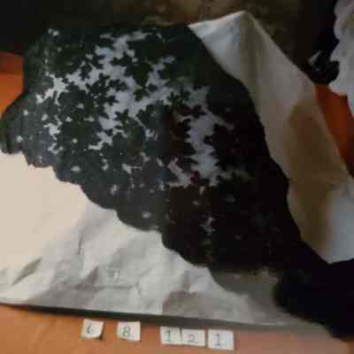 Triangular Black Lace Scarf