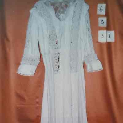 White Pique Tea Party Dress