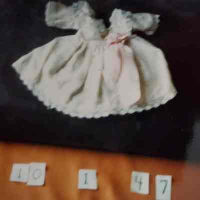 Pink Check - Square Collar - Pink Rosette at Waistline