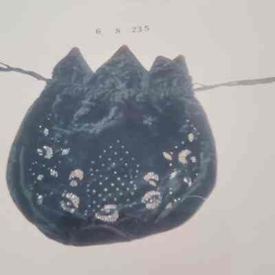 Black Beaded Evening Bag