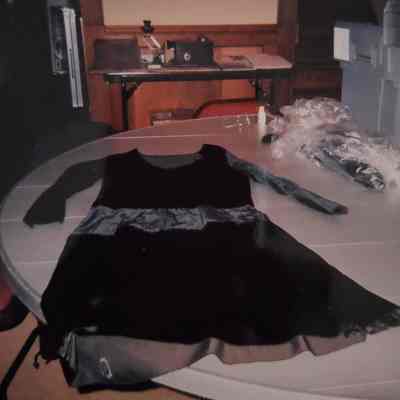 Replica Black Velvet Flapper Dress
