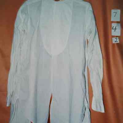Men's White Linen Formal Dress Shirt