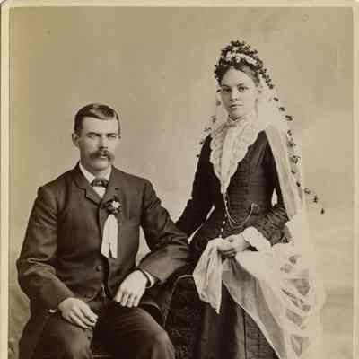 PH-1200- Fannie and C.D. Rugen wedding photo, May 20, 1885