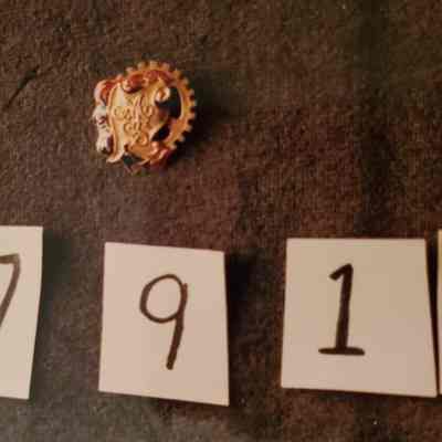 Gold and Enamel Class Pin