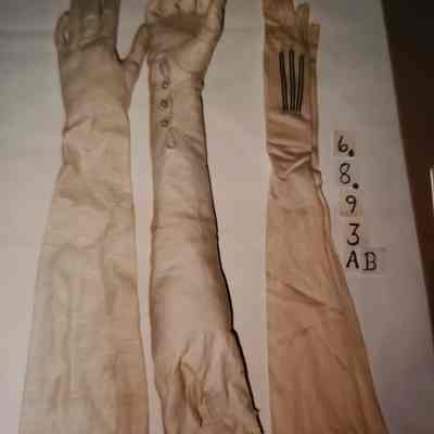 Gloves - Very Long - White Kidskin