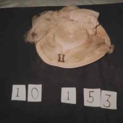 Doll's Cream Colored Picture Hat