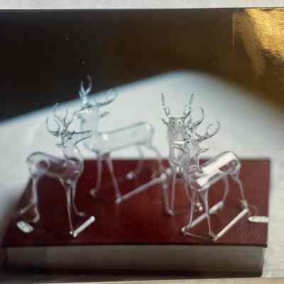 Glass Figurine of Four Deer