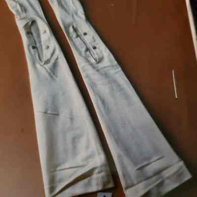 Long Nylon Knit Whitish Gloves