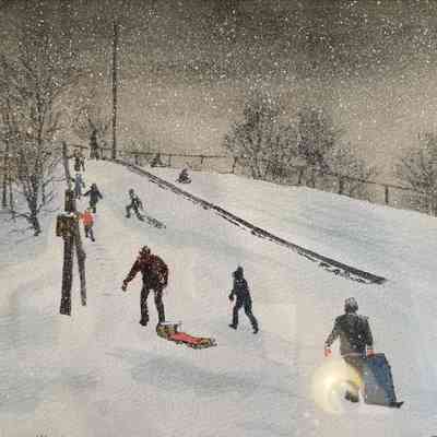 Sled Hill in Winter